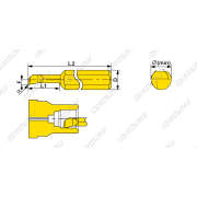 MTR-3-R0.2-L15-JF610M Мини-резец для продольного растачивания